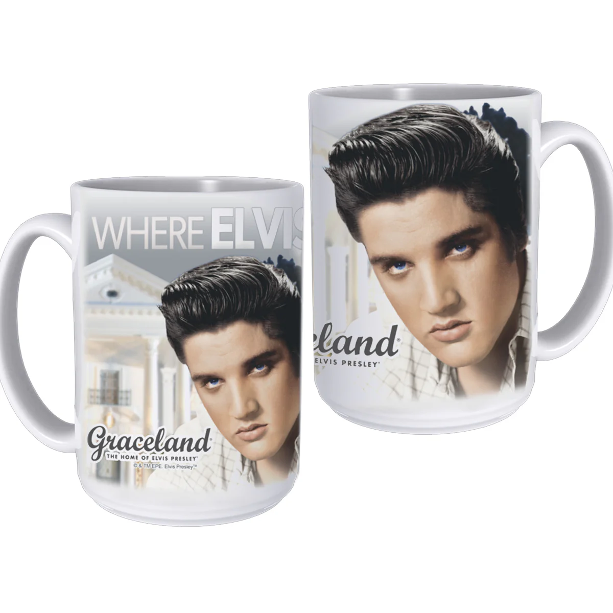 Where Elvis Lives Coffee Mug - Image 3